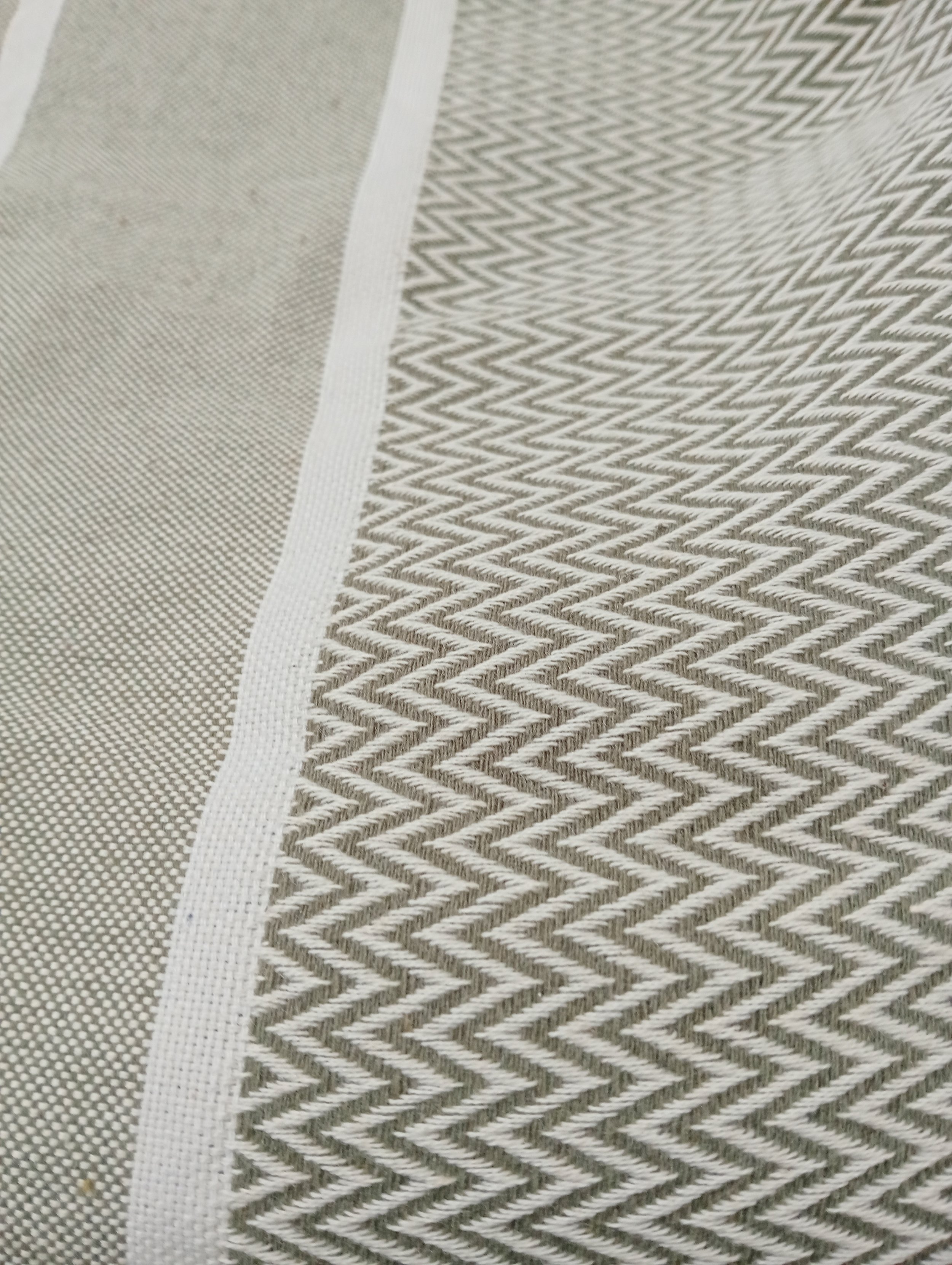Green Chevron Bedspread 135L x 59W.jpg