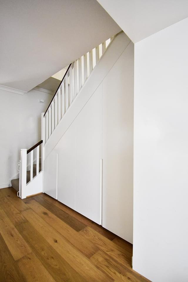  Polished wooden floors making up spacious landing to the main staircase 
