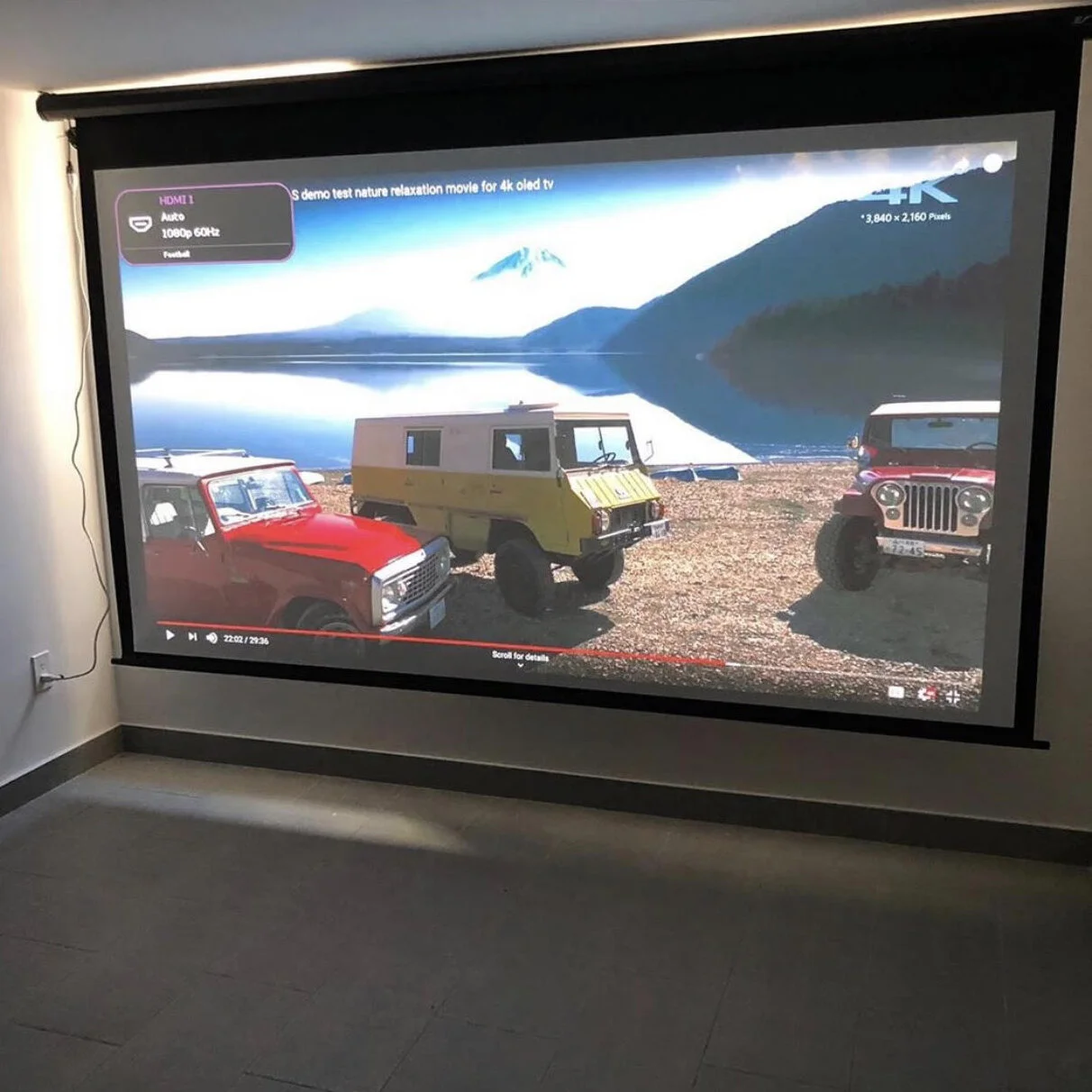 Projector Screen Installation