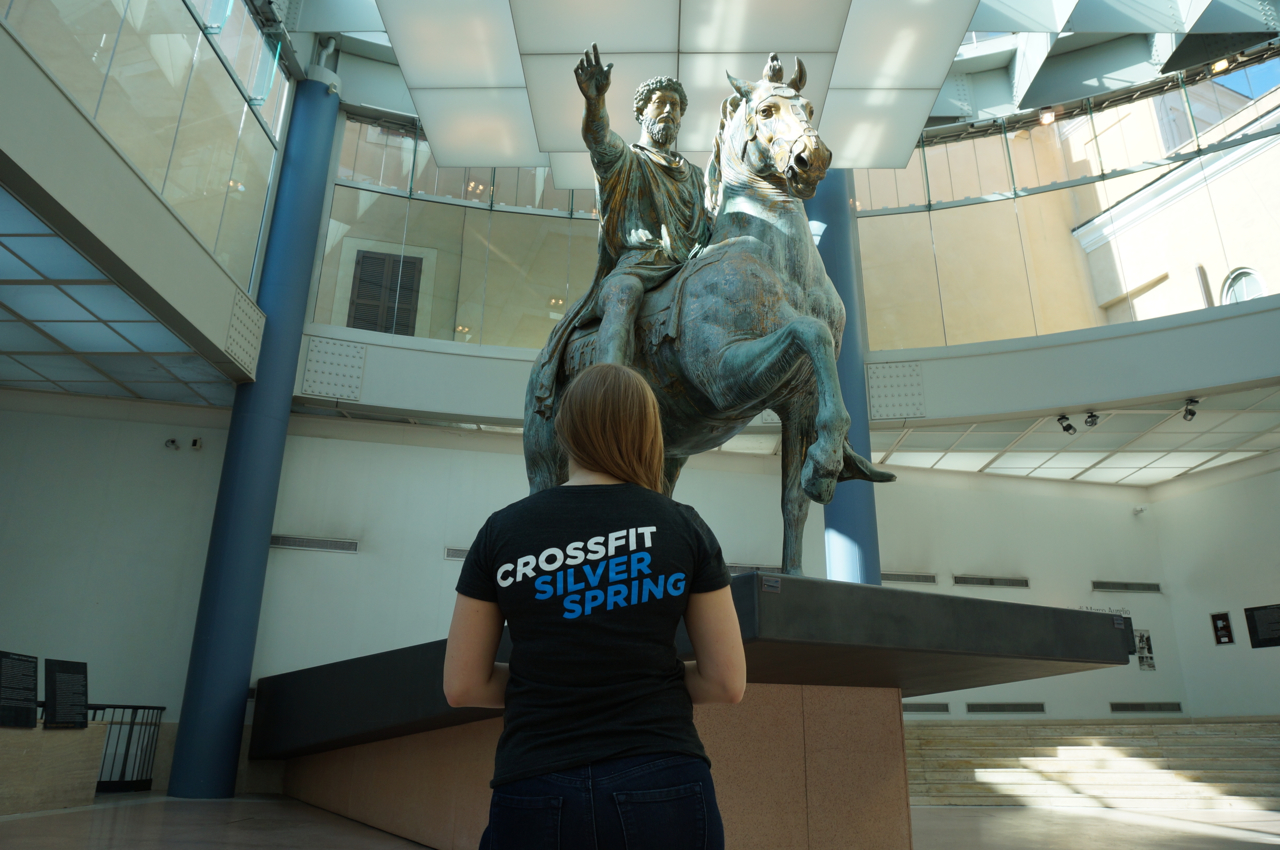 tamara at the equestrian statue of marcus aurelius in rome.jpg