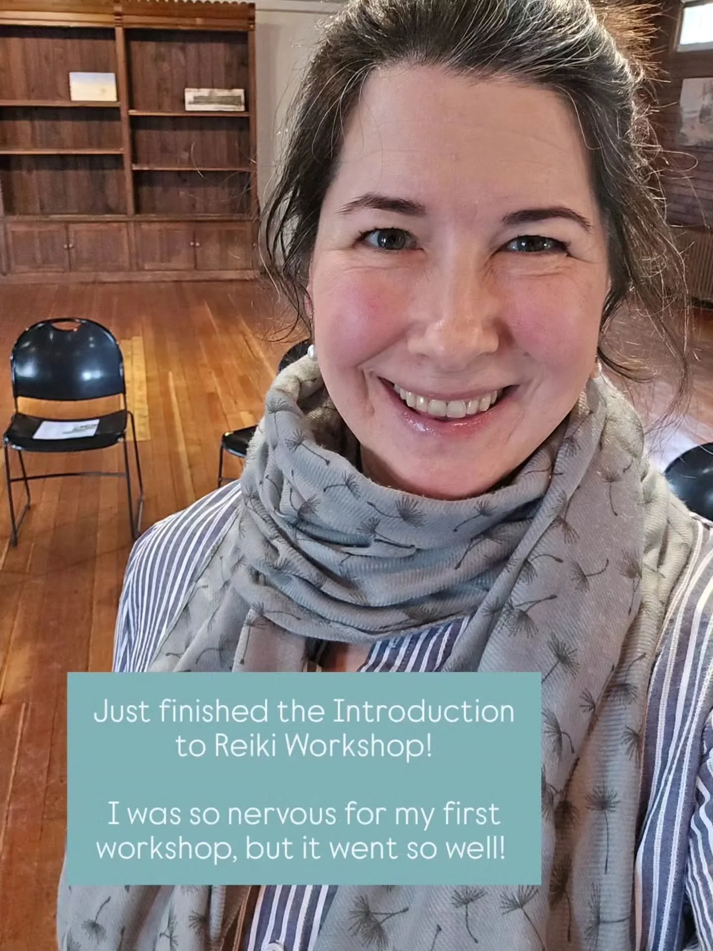 Yesterday I taught my very first public Reiki workshop, and it went so much better than I could have imagined 😍 

The ladies who attended were absolutely lovely, asked thoughtful questions, and were so open to exploring Reiki and energy healing. I l