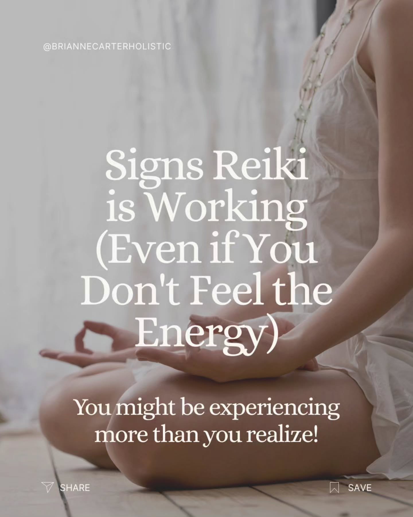 "I don't feel anything when I'm doing Reiki. Am I doing something wrong?"

I hear this from new Reiki students all the time!

And usually, when I start asking a few questions, they realize they're actually experiencing more than they though
