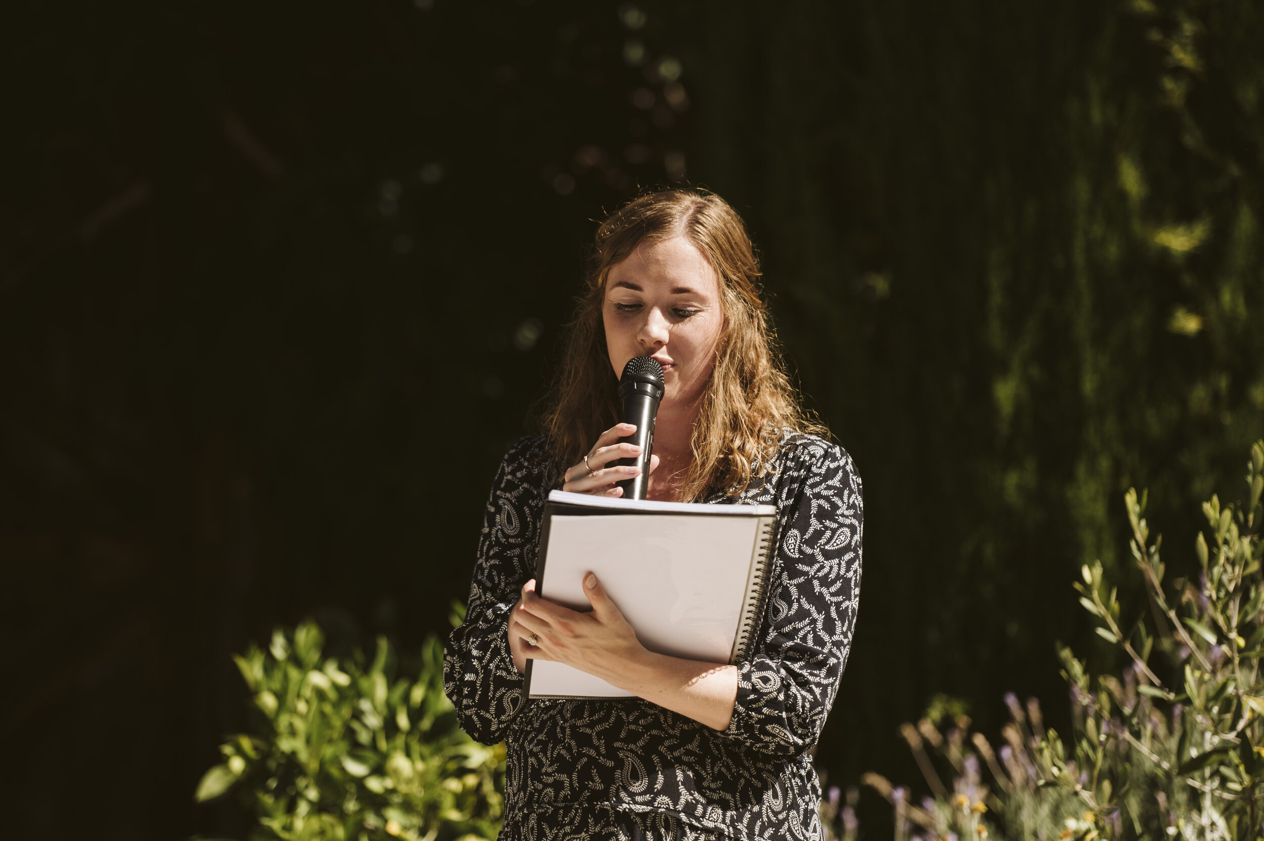 Celebrant speaking