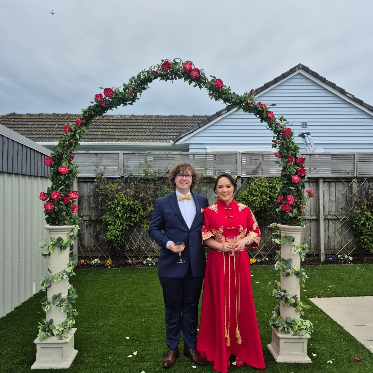 Love a little midweek magic ✨️

K &amp; Y got hitched today in a beautifully intimate backyard ceremony. From the traditional Chinese wine ceremony to Aunty&rsquo;s homemade wedding cake, every detail was heartfelt and absolutely perfect. 

Book KISS