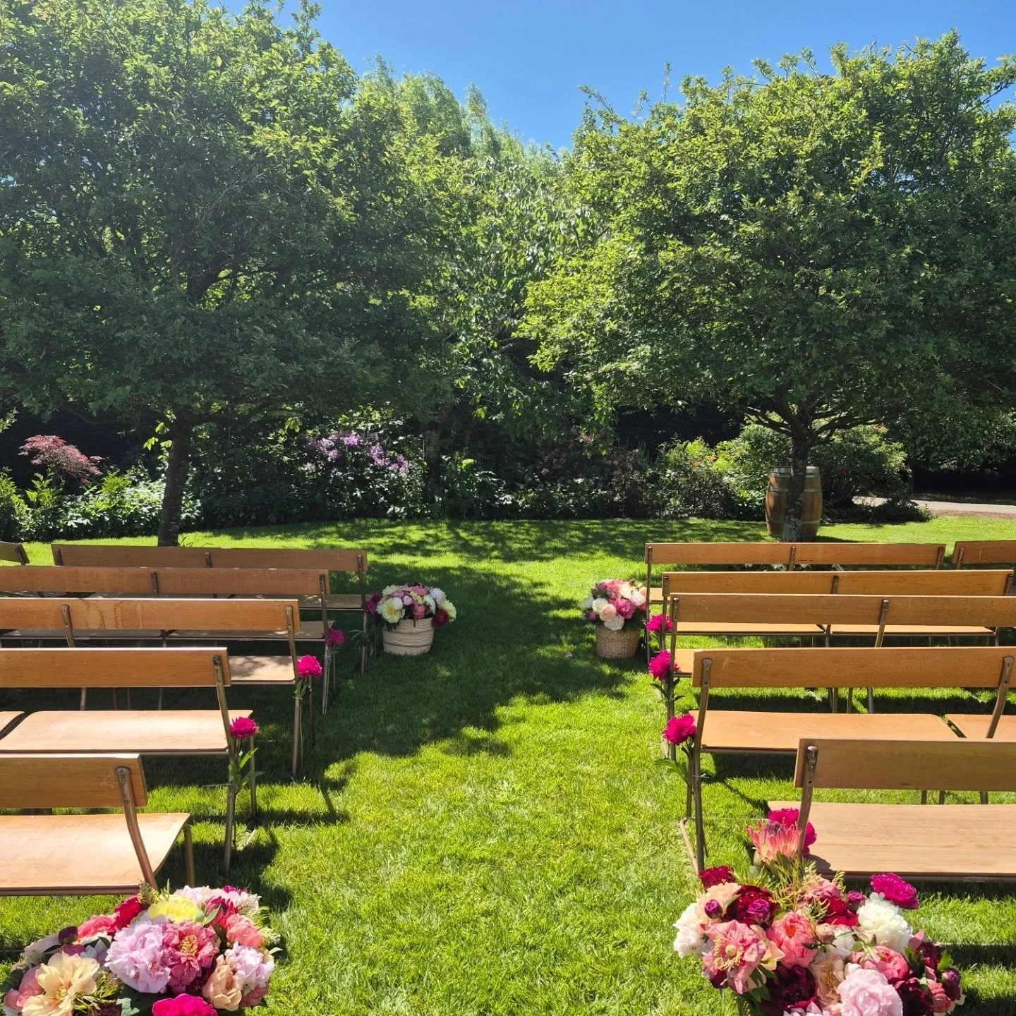 Today was ✨️ magic ✨️ 

The first person I saw when I arrived was a bridesmaid from another wedding I officiated who told Emma she *had* to book me because I &ldquo;do ceremonies with no shit bits.&rdquo; Iconic 😂

And Emma &amp; Logan&rsquo;s day l