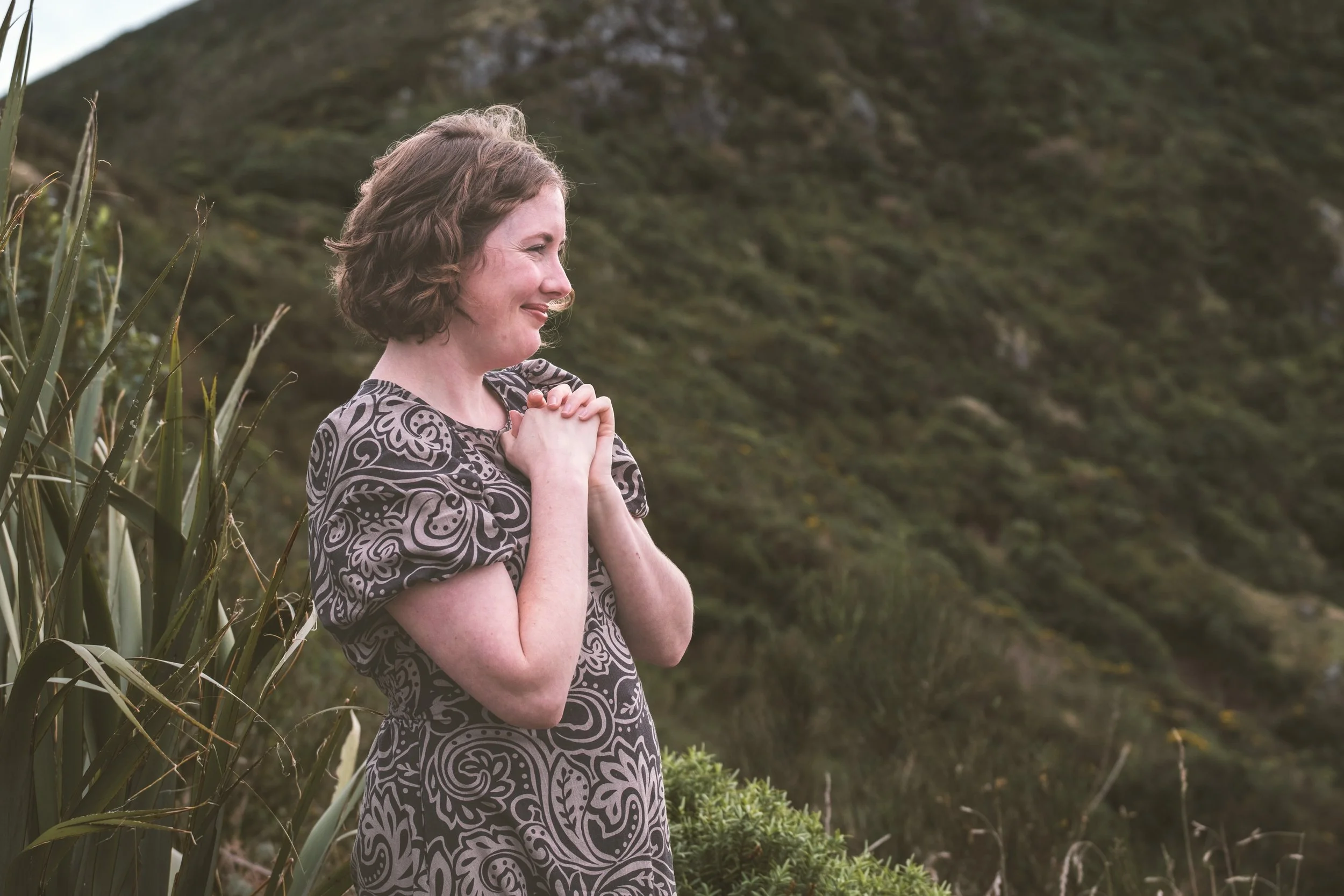 Celebrant gazing at couple