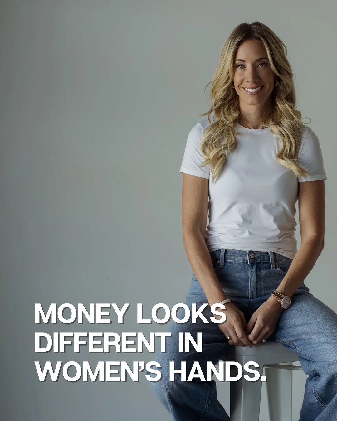 Women + Money.⁣
⁣
For most of history, it wasn&rsquo;t a serious conversation.⁣
⁣
It wasn&rsquo;t dinner-table talk.⁣
⁣
And it definitely wasn&rsquo;t part of a [woman&rsquo;s future.]⁣
⁣
We were groomed to think that conversations about money, earni