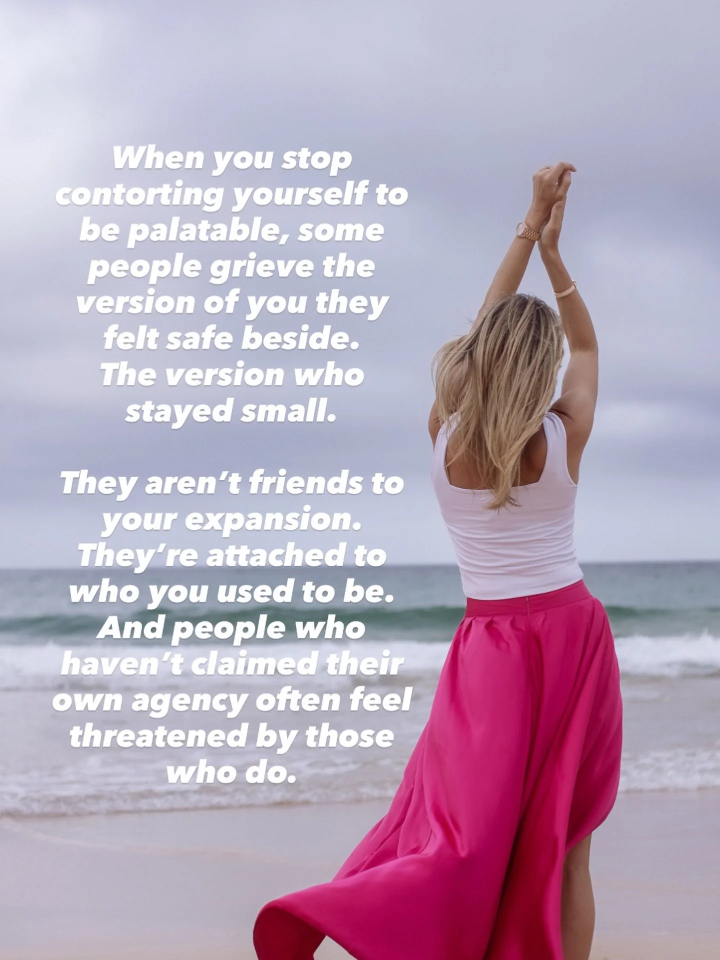 The grief goes both ways.
But the healing happens much quicker when you keep expanding. 
Shine your light sister ☀️