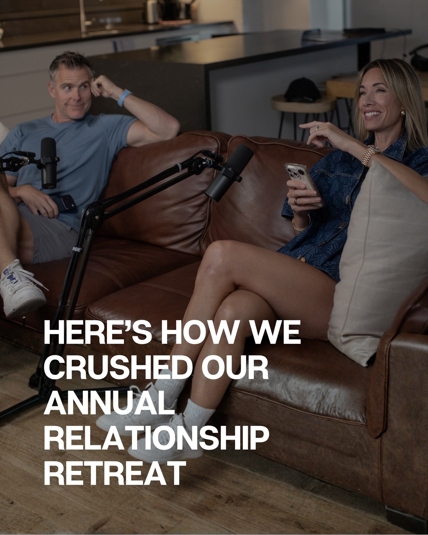 The best relationships aren&rsquo;t accidental.⁣
They&rsquo;re intentional.⁣
⁣
They require tough conversations.⁣
Time away to reflect.⁣
Space to think, plan, and set a course of action.⁣
⁣
Every year, @danmartell and I step away for a few days to lo