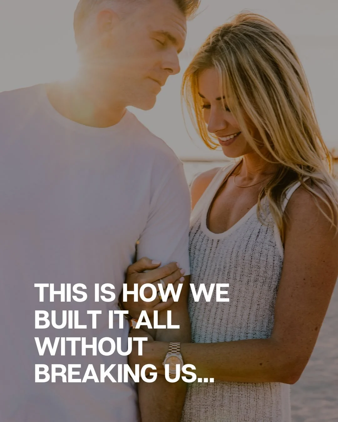 The amount of work we put into our marriage would probably blow your mind. 

And it should because for a long time we weren&rsquo;t doing it. 

We were building businesses and raising kids and assuming the marriage would just figure itself out. 

It 