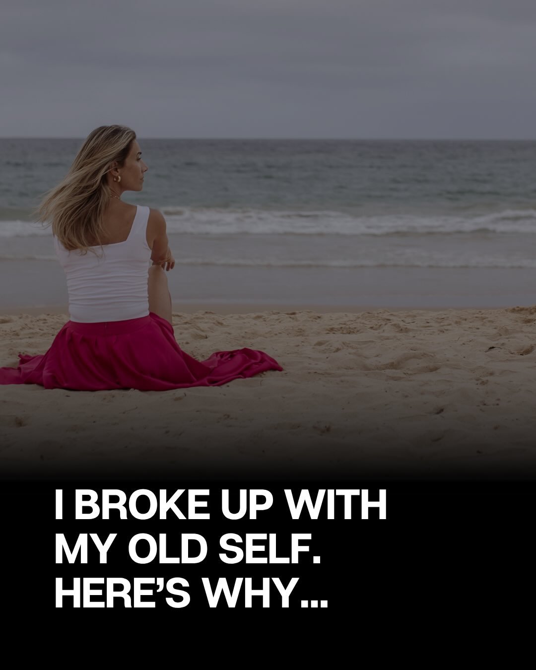The hardest breakups aren&rsquo;t always with other people.

Old Ren&eacute;e was great, we had good times, and of course I still love her.

But the experiences weren&rsquo;t rich enough anymore, and she refused to see what I was becoming. 

Drop a ?