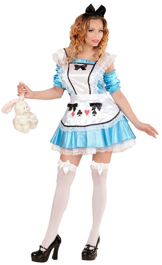 Travestimento Carnevale Halloween Adulto Stregatto Alice Wonderland
