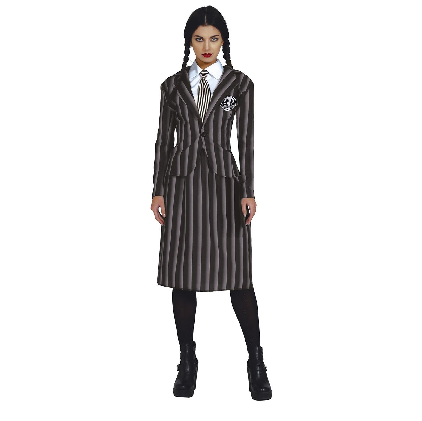 Set Costume Halloween Donna A Tema Zucca - 4 Pezzi: Poncio Luminescente, Fascia, Calze E Borsa Per Dolcetti - Divertente E Originale