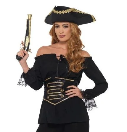 Camicia Piratessa Nera