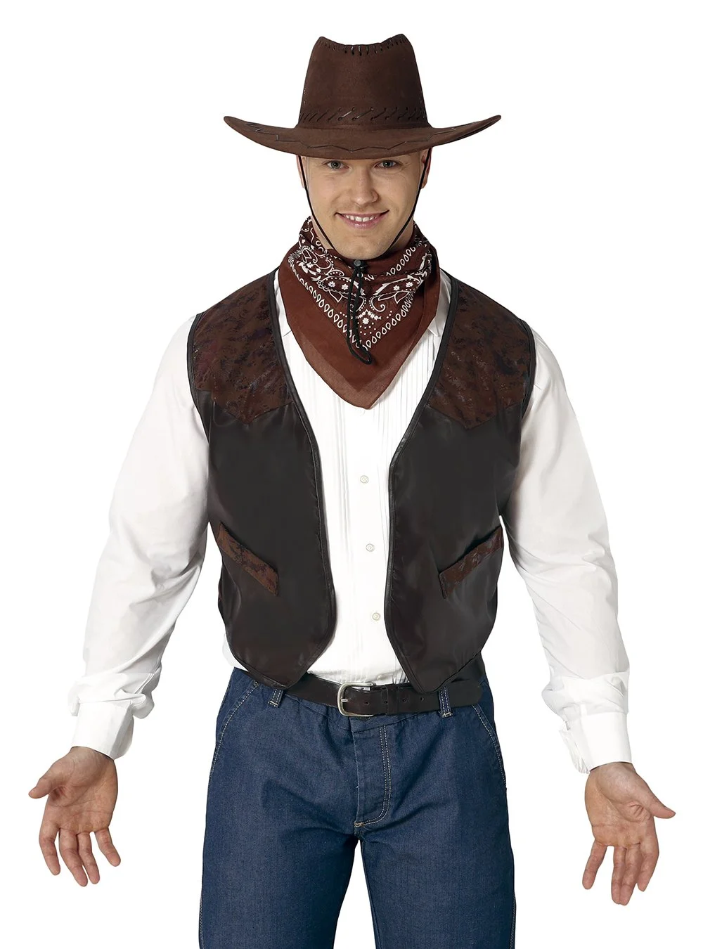 Gilet Cowboy Similpelle