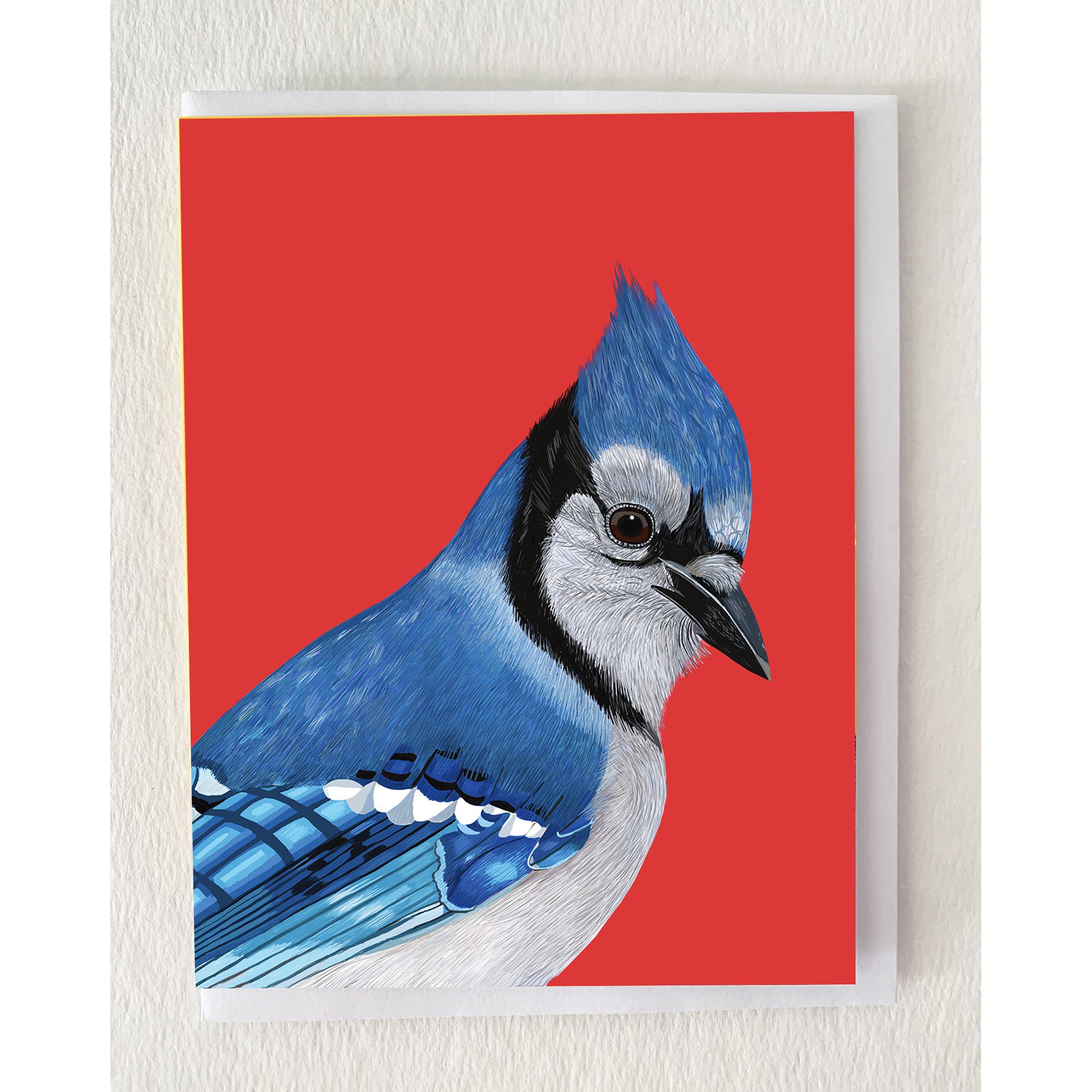 The Blue Jay Portrait Greeting Card