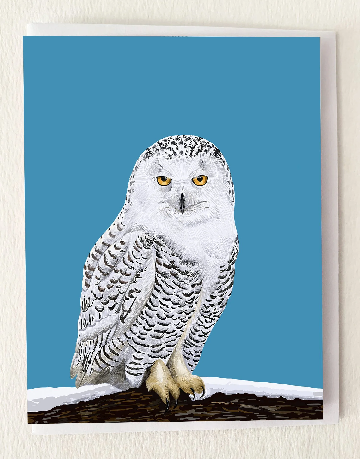 The Snowy Owl Bird Greeting Card