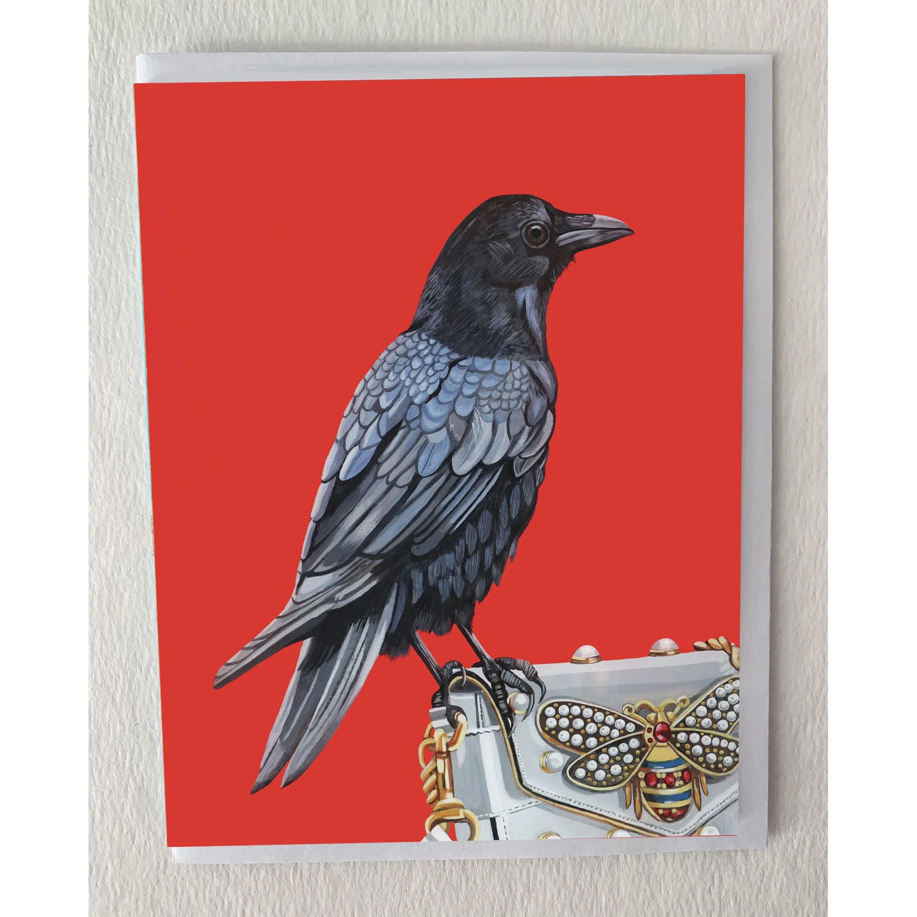 The American Crow on Gucci Greeting Card