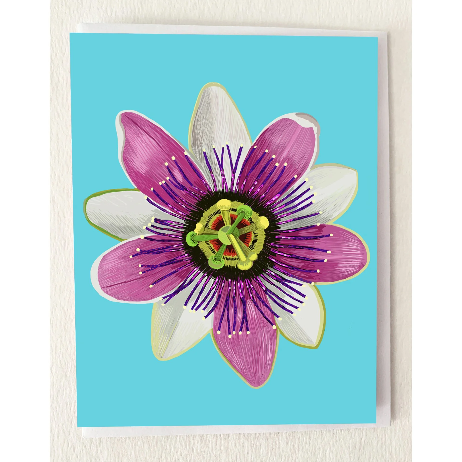 Passion Flower Greeting Card