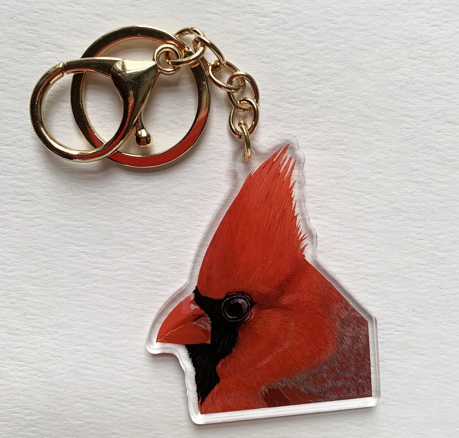 Red Cardinal Keychain