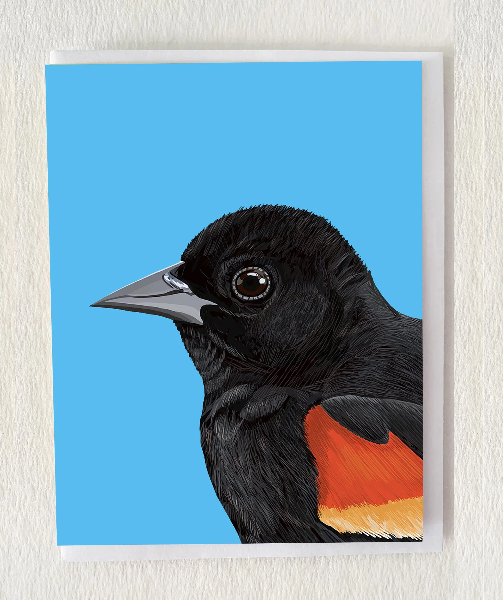 The Red-winged Blackbird Greeting Card