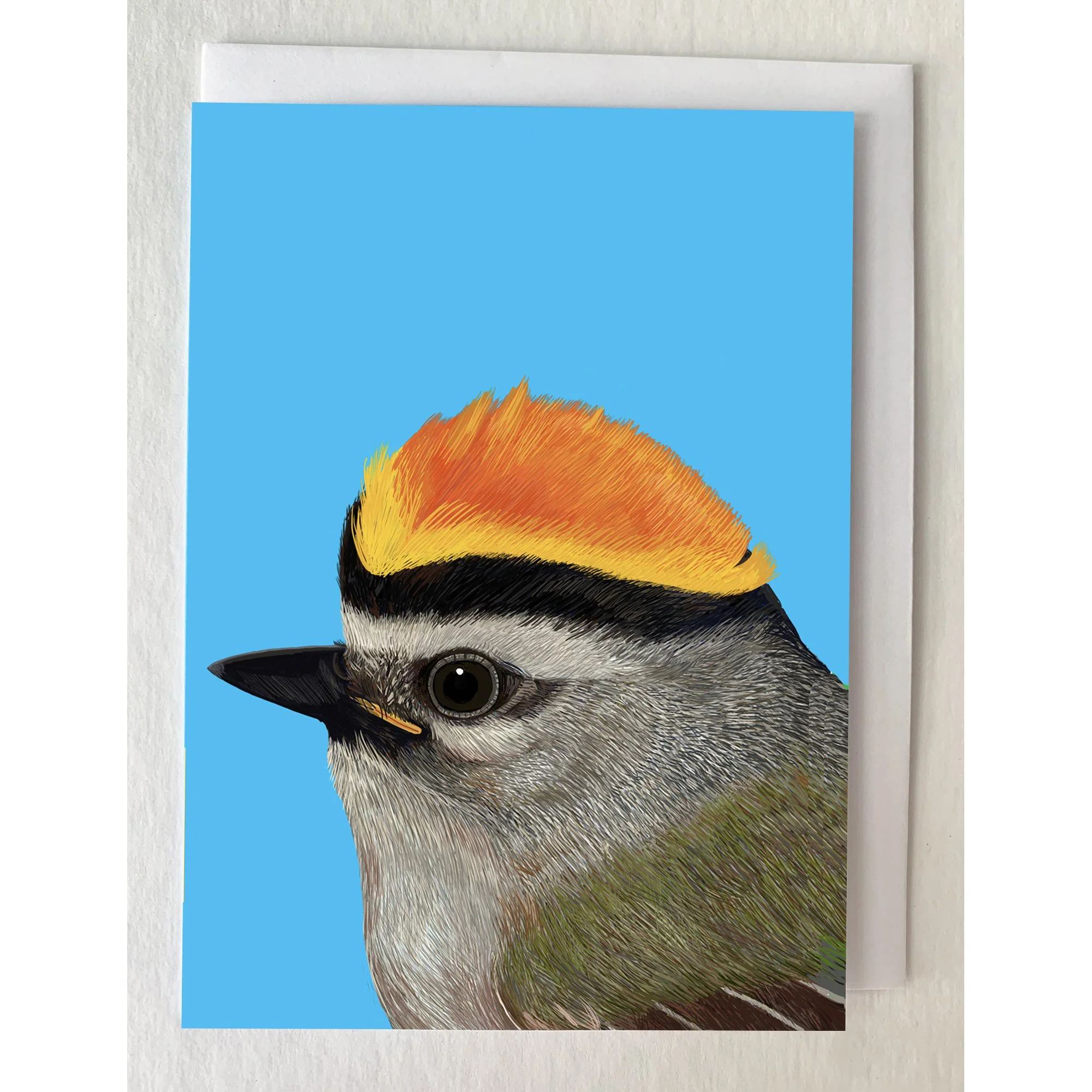 The Golden-crowned Kinglet Greeting Card