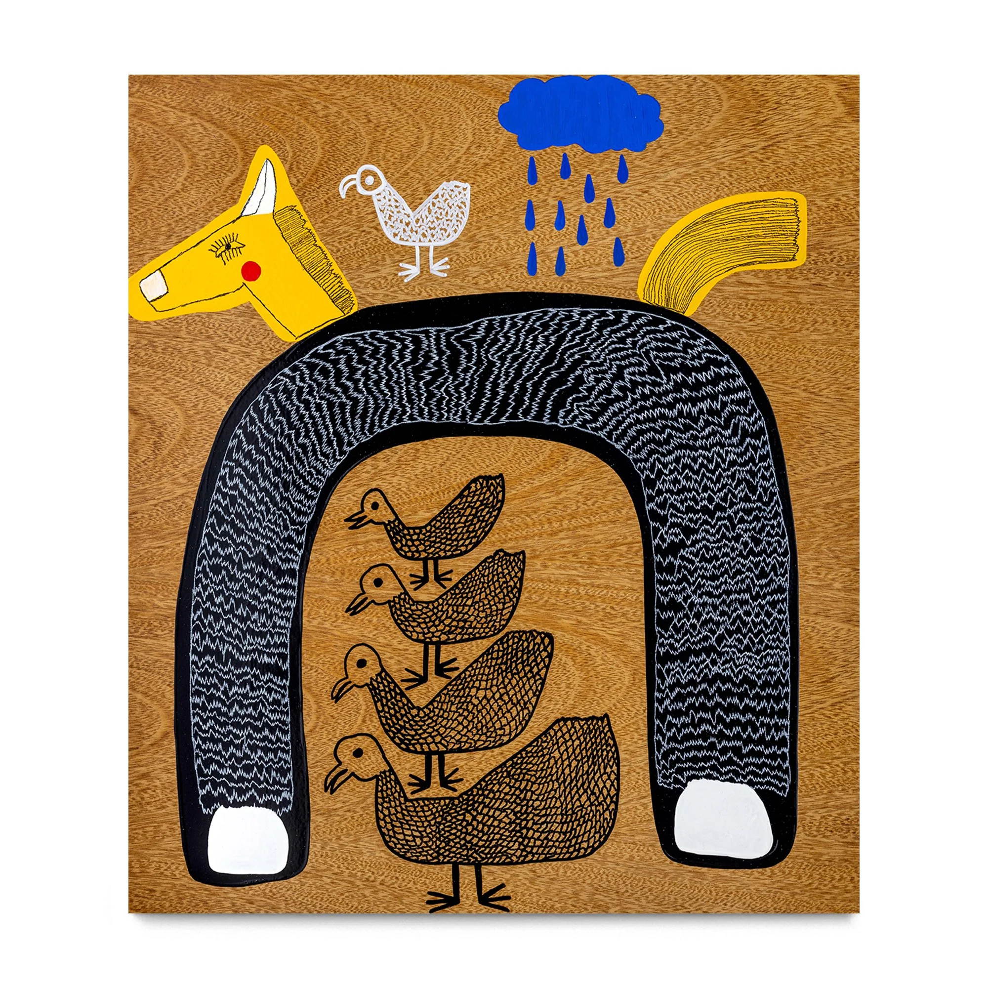 Ni Cuatro Aves Pudieron Superar el Altura del Caballo