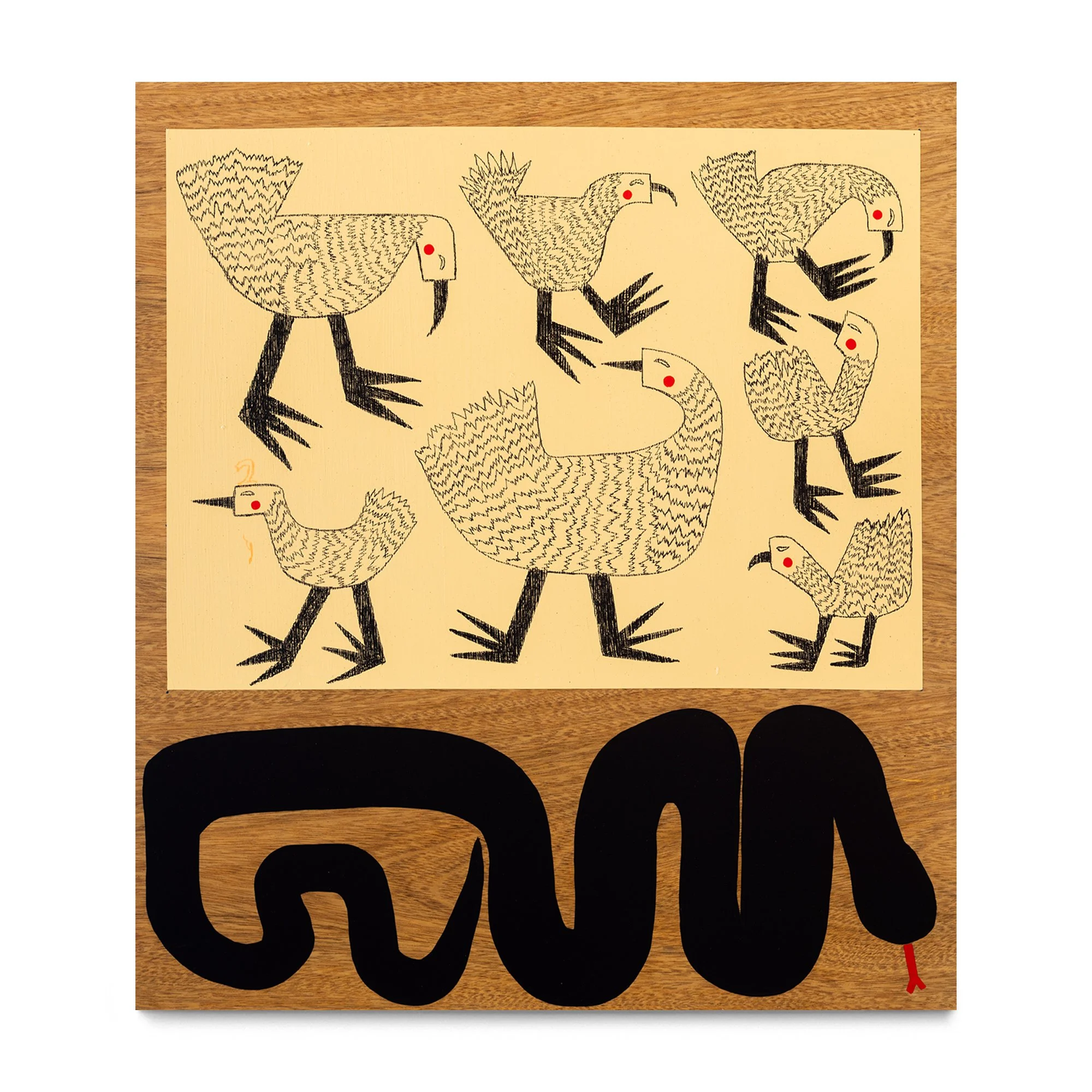 Abajo de Las Aves Una Serpiente 