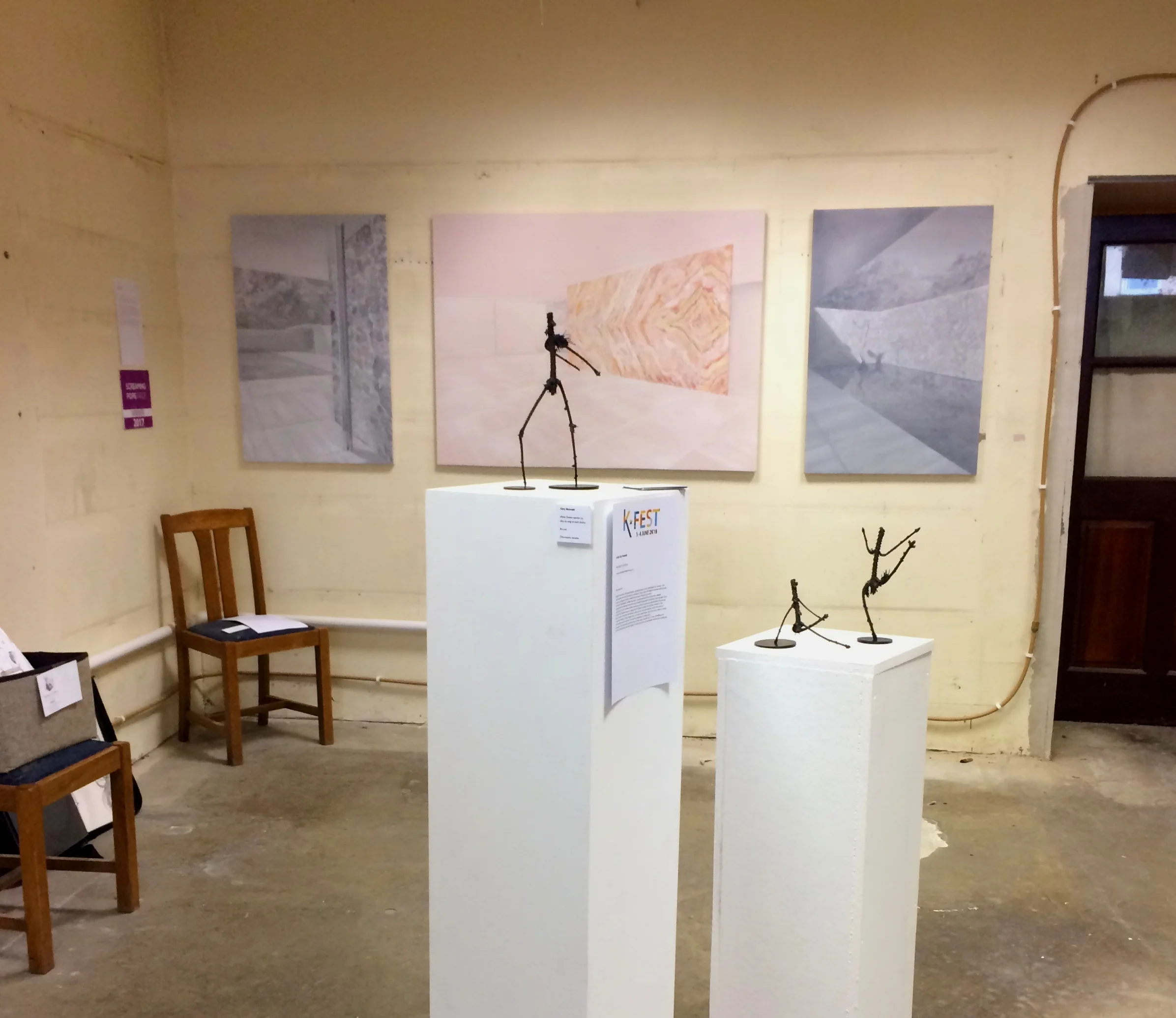 Installation shot with work by Cira Huwald