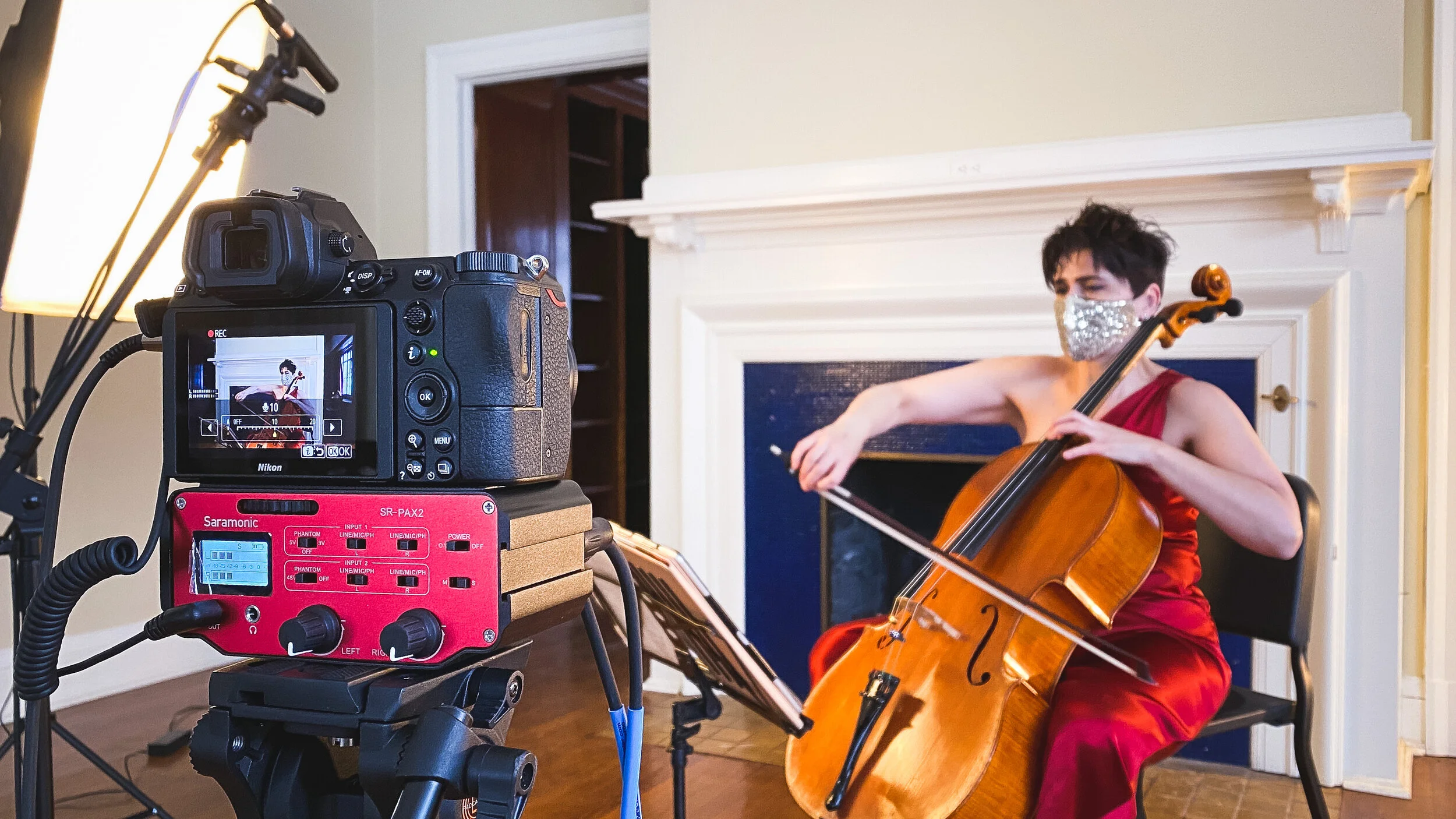 Behind the scenes of Influential Female Cellists, Ep. 9