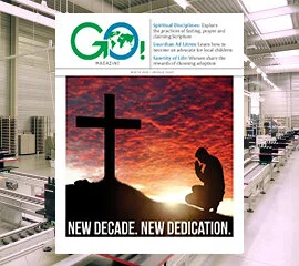 Winter 2019-Drawings Depict Christ Beside Us: An interview with Larry Van Pelt  -The Profound Joy of Fasting: An interview with Pastor Lisa Ausley  -Jesus and the Bleeding Woman of Niceville: An interview with Linda Pienta-Devotional: Opportunities …