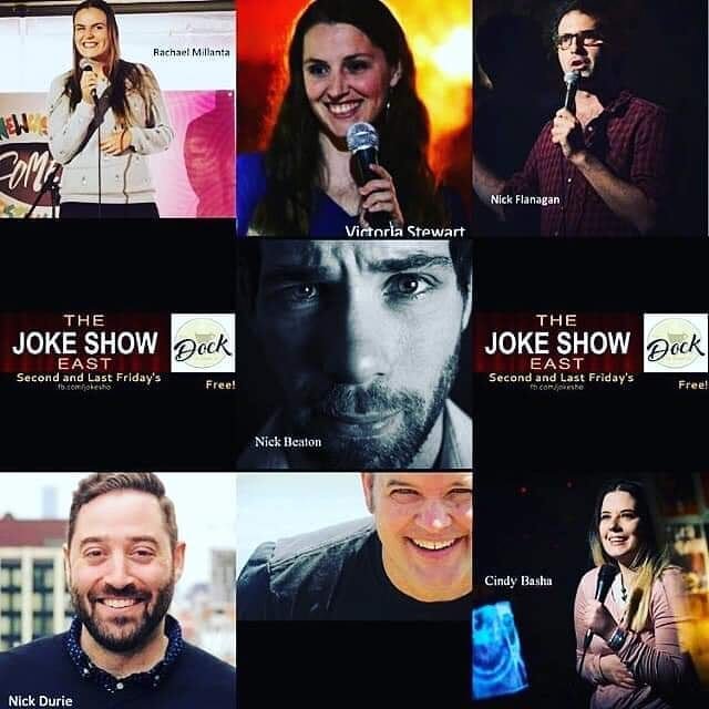 Friday night!! I'm on this show with some very funny people, run by the fantastic  @clevejones and awesome @victoriaartstew. It's The Joke Show East!! At The Dock on Queen. 8PM