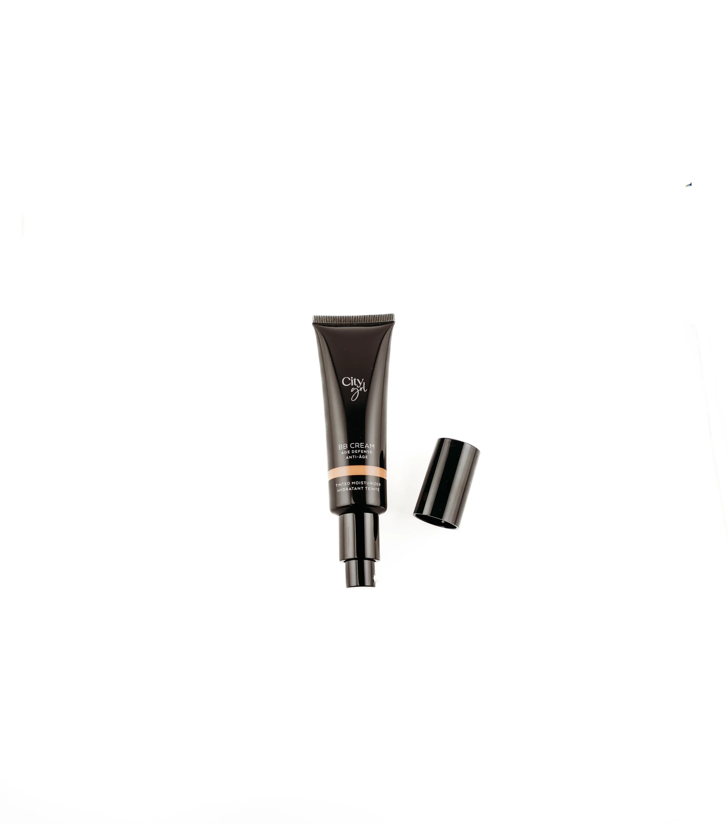 bb cream bottle with lid off