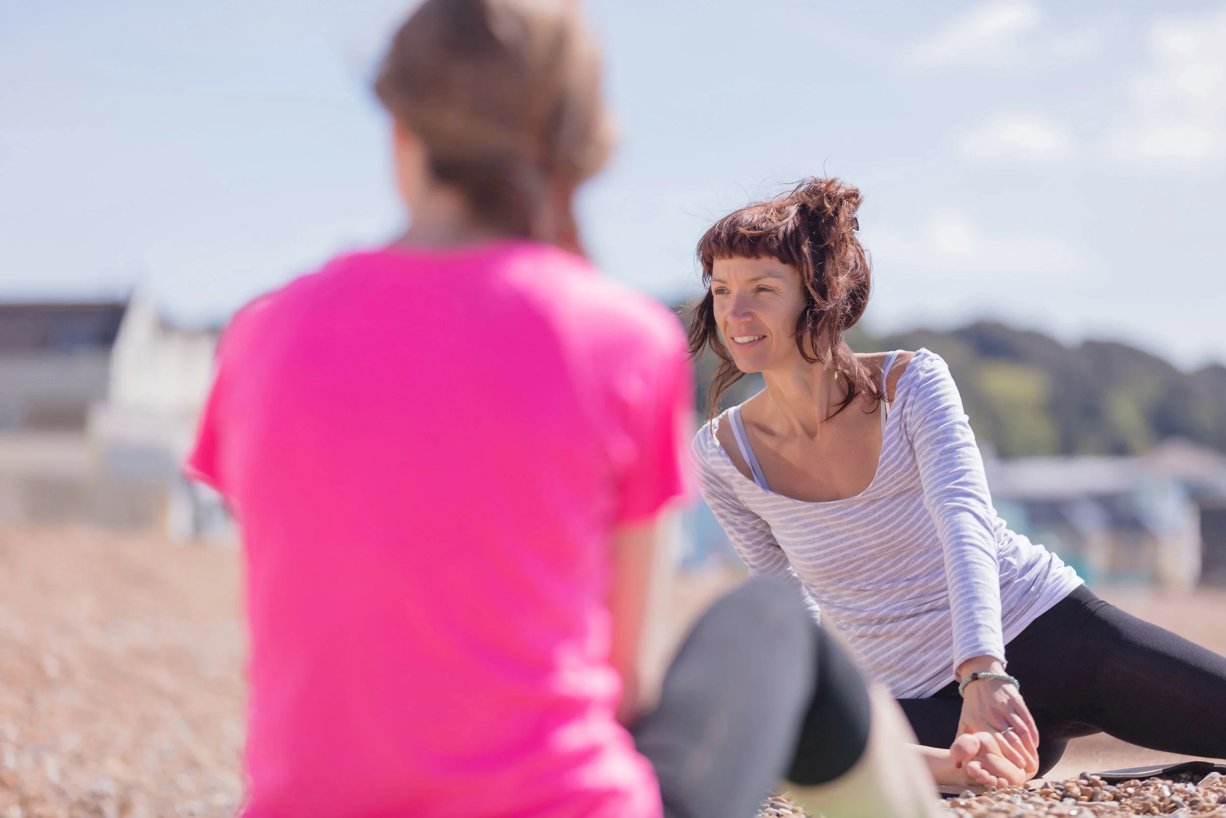 Yoga Sandgate Beach Kate Pierre.jpg