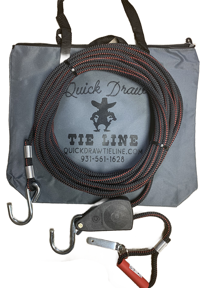 Quick Draw Tie Line / Install a tie line in less than a minute. IT'S JUST  THAT EASY
