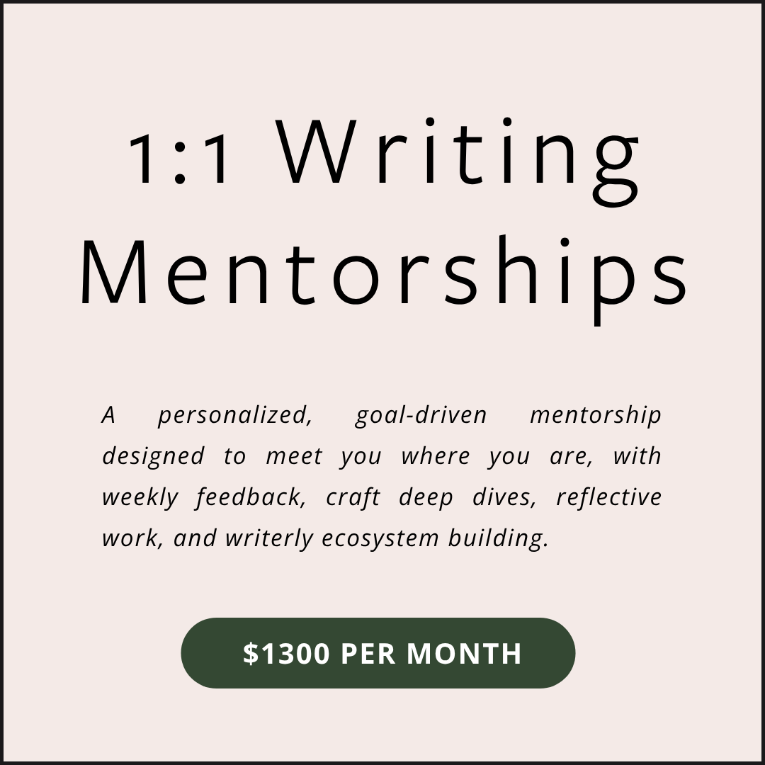 1 on 1 Writing Mentorships
