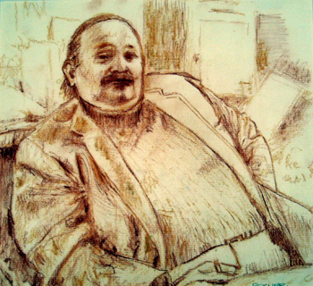   Description:   Portrait of Victor   Medium:   Pastel on paper   Dimensions:    H: 10.5 in   W: 11.5 in 