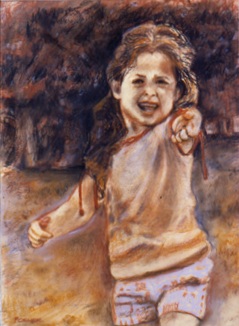   Description:   Portrait of artist’s daughter   Medium:   Pastel on paper   Dimensions:    H: 15 in   W: 11.5 in 