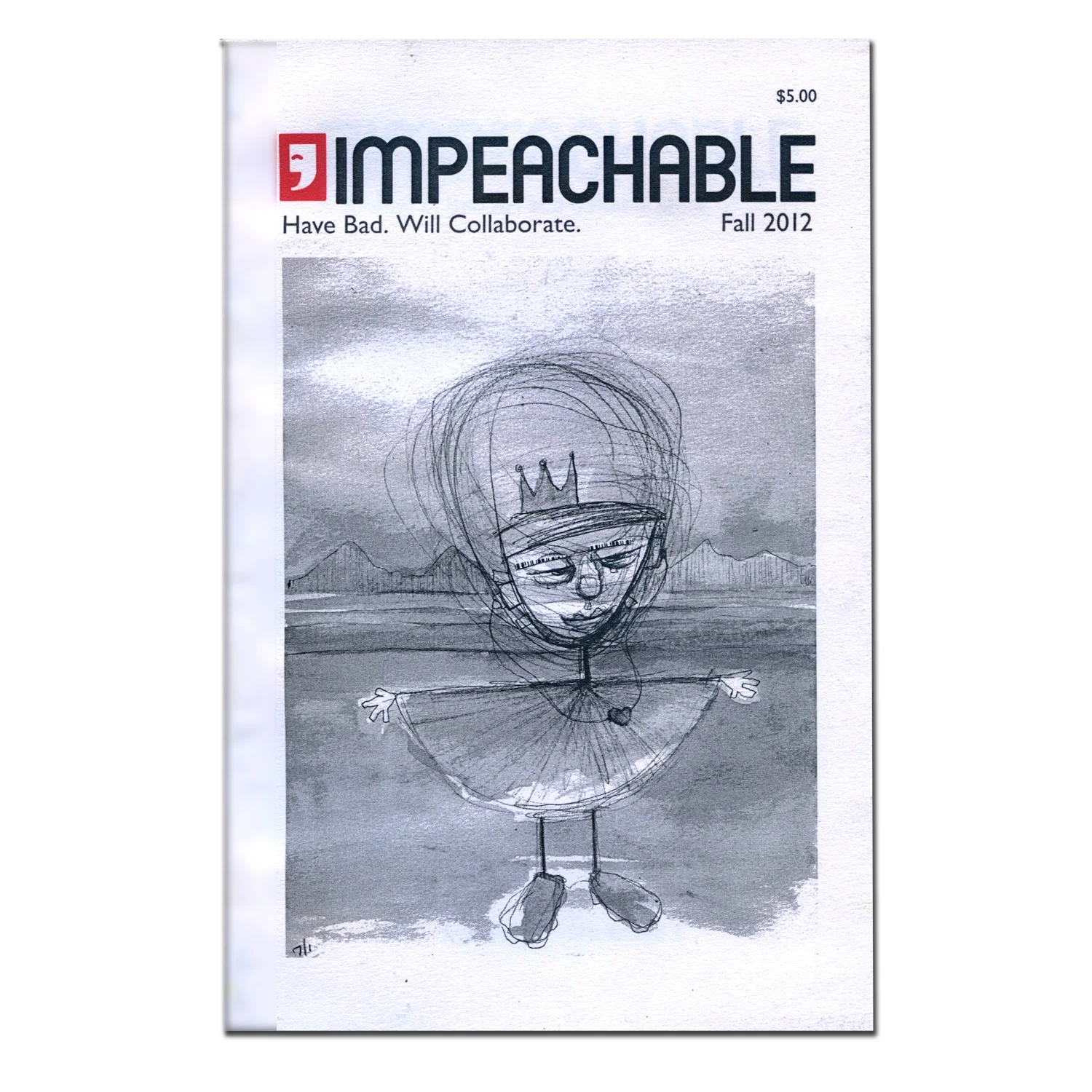 Cover art for first edition IMPEACHABLE Magazine.