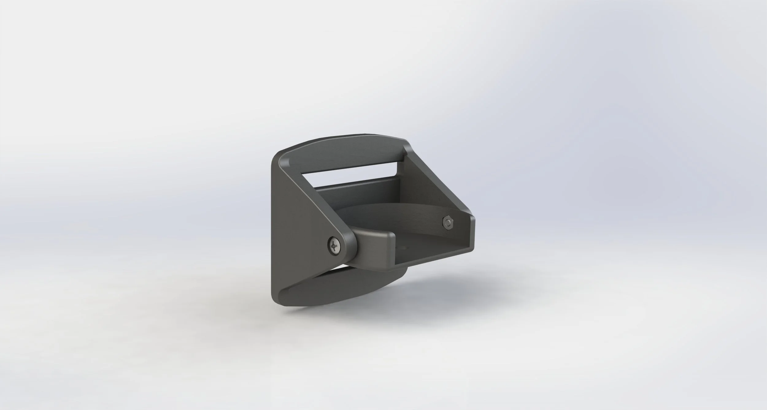 Lanyard Holder These lanyard holders were designed to fit onto the front straps and to support a retractable lanyard and allow them to move up and down. A set of bearings between the casing made the motion smooth. They were 3D printed on an HP Multi…