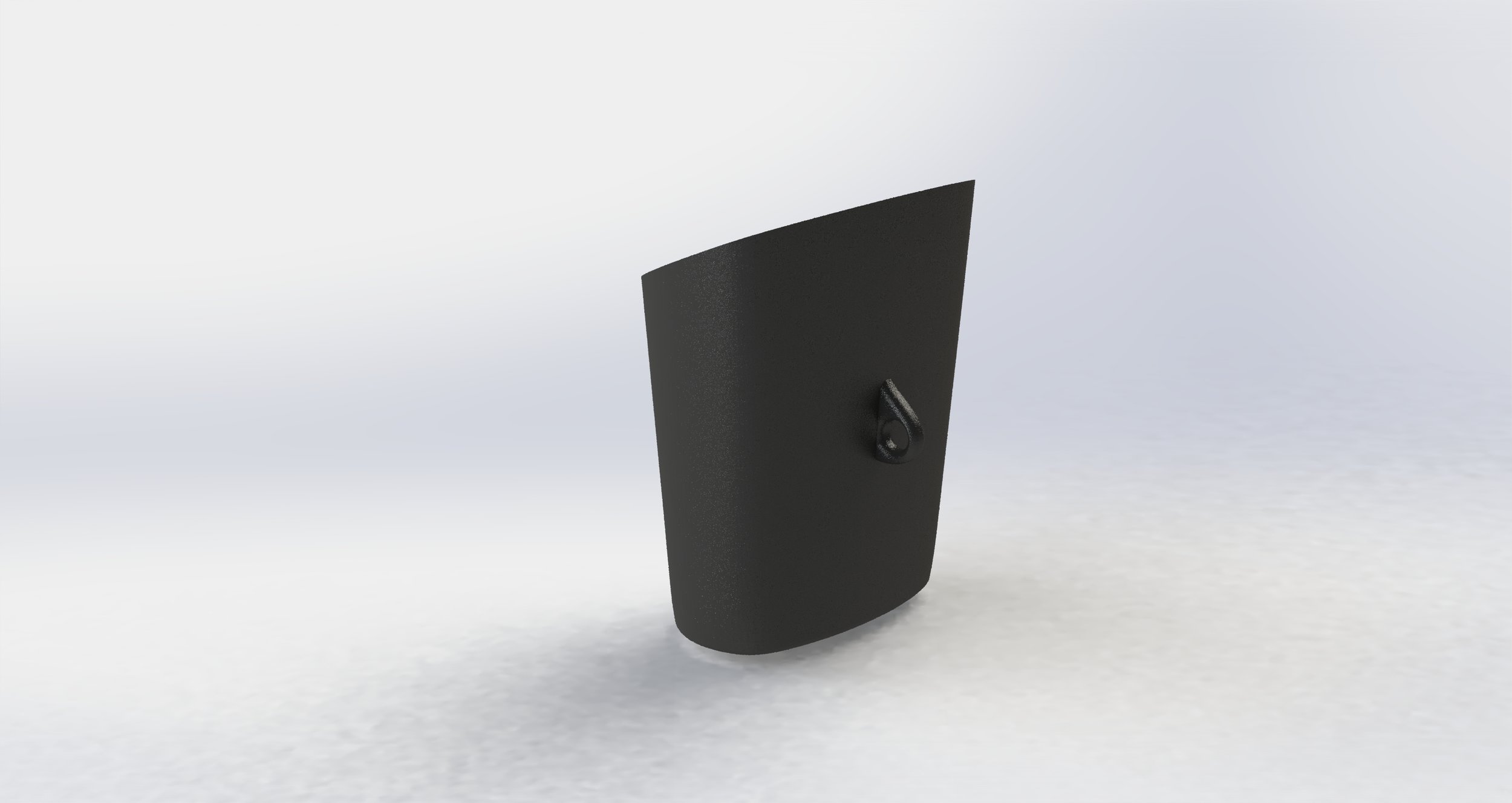 Controller Sleeve Top The sleeves were designed to slip over the HTC vive controller. On the top the sleeve has a ring to allow it to be clipped to the lanyard.