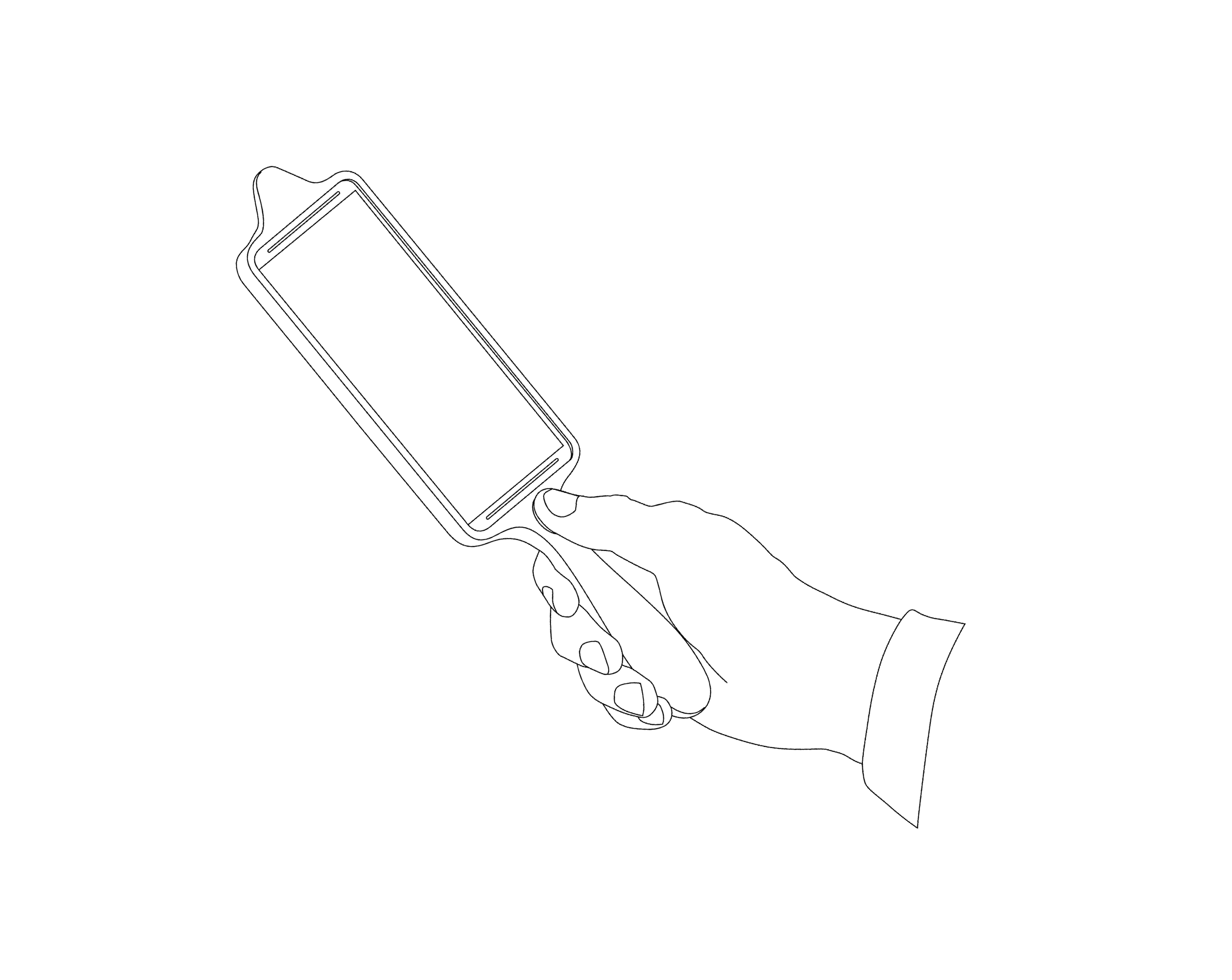 Hand Holding Selfie Mirror.png