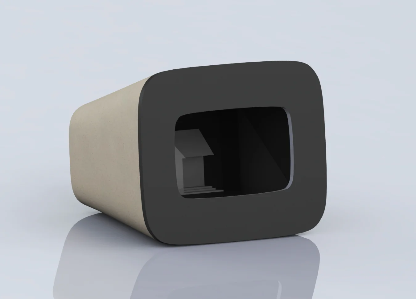 Cast concrete Jetty.