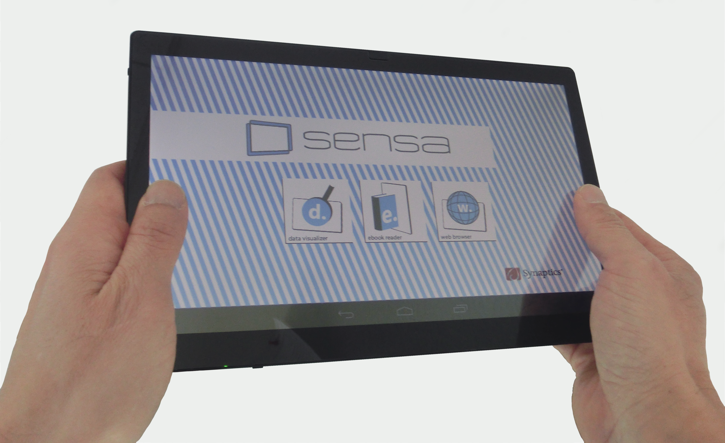 Sensa tablet demo hardware and UI.