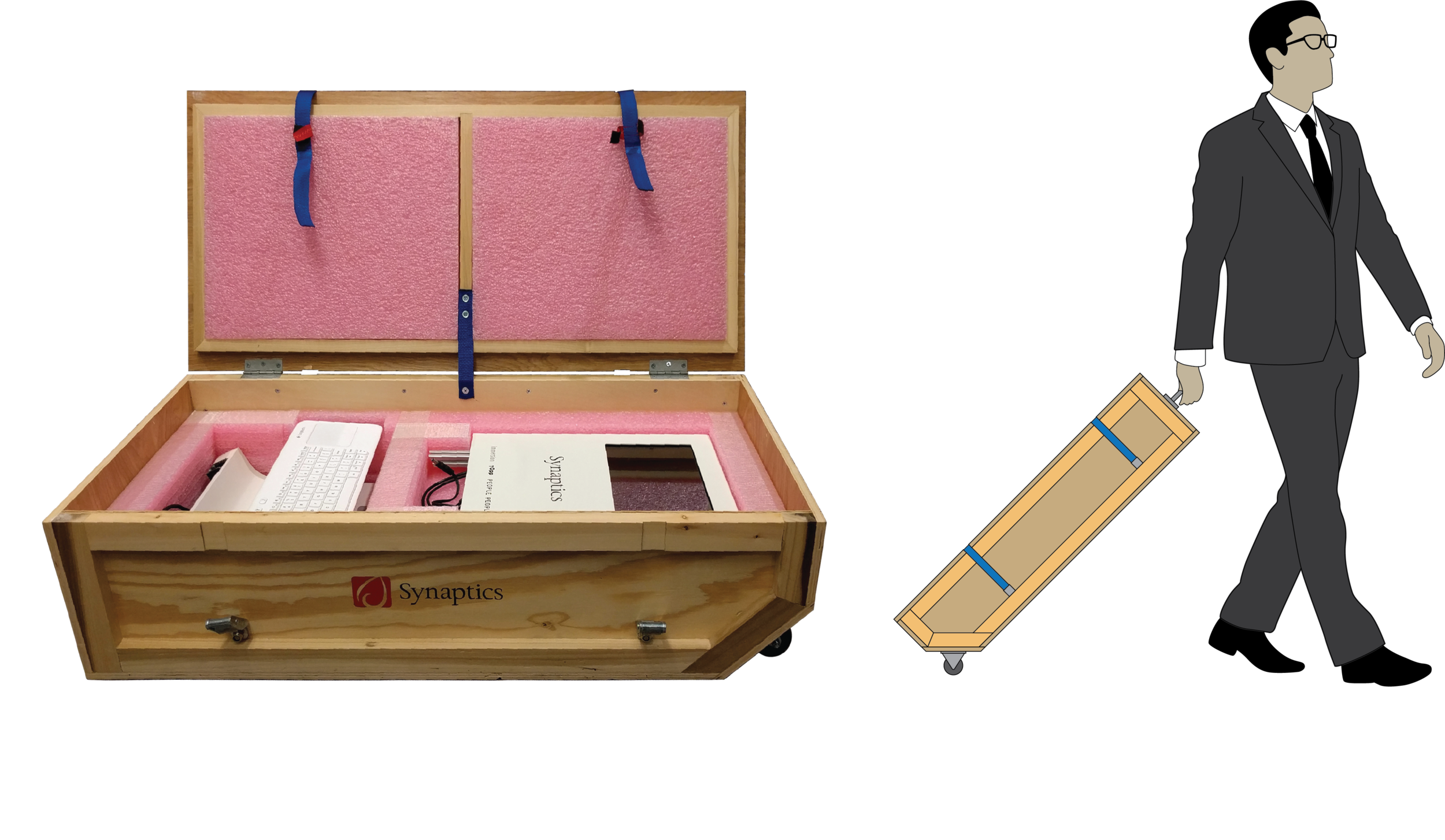 Carrying case for the two piece unit.