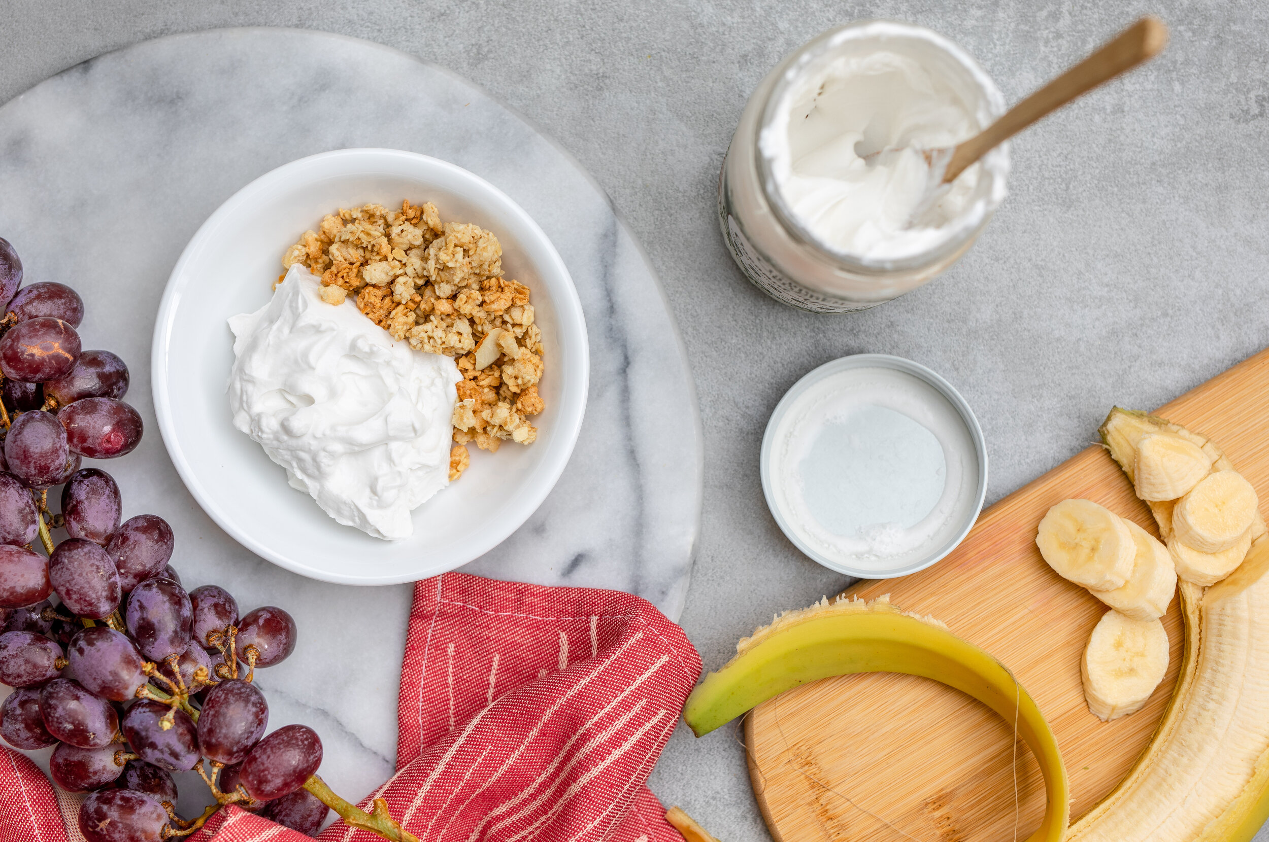 yogurt breakfast photography