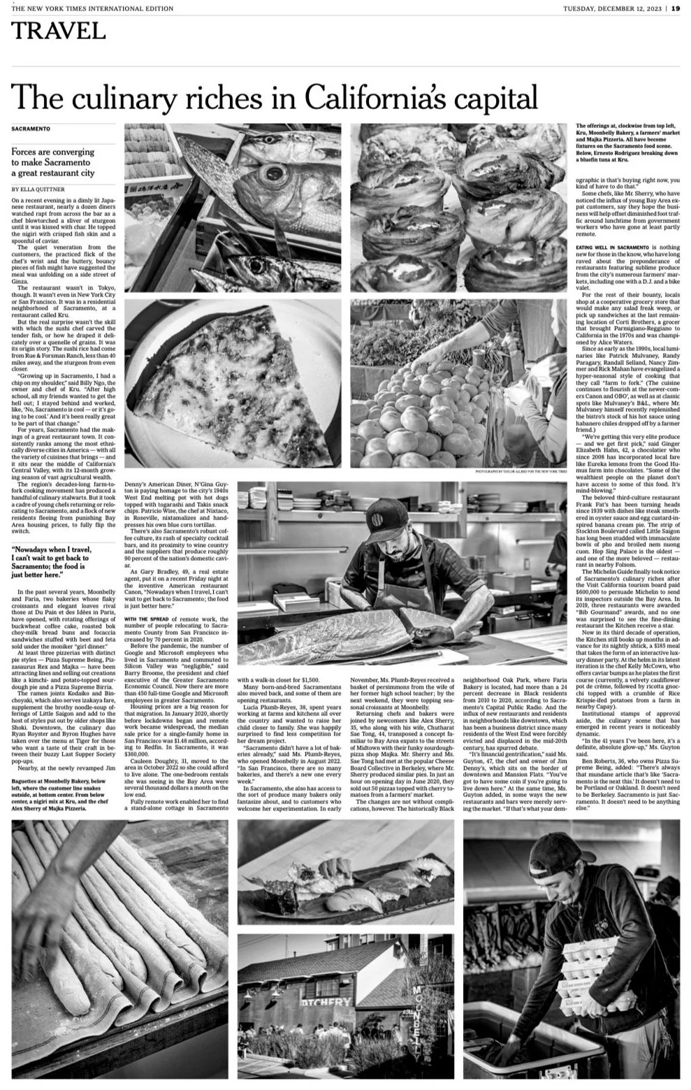  The New York Times Travel Sacramento December 2023 