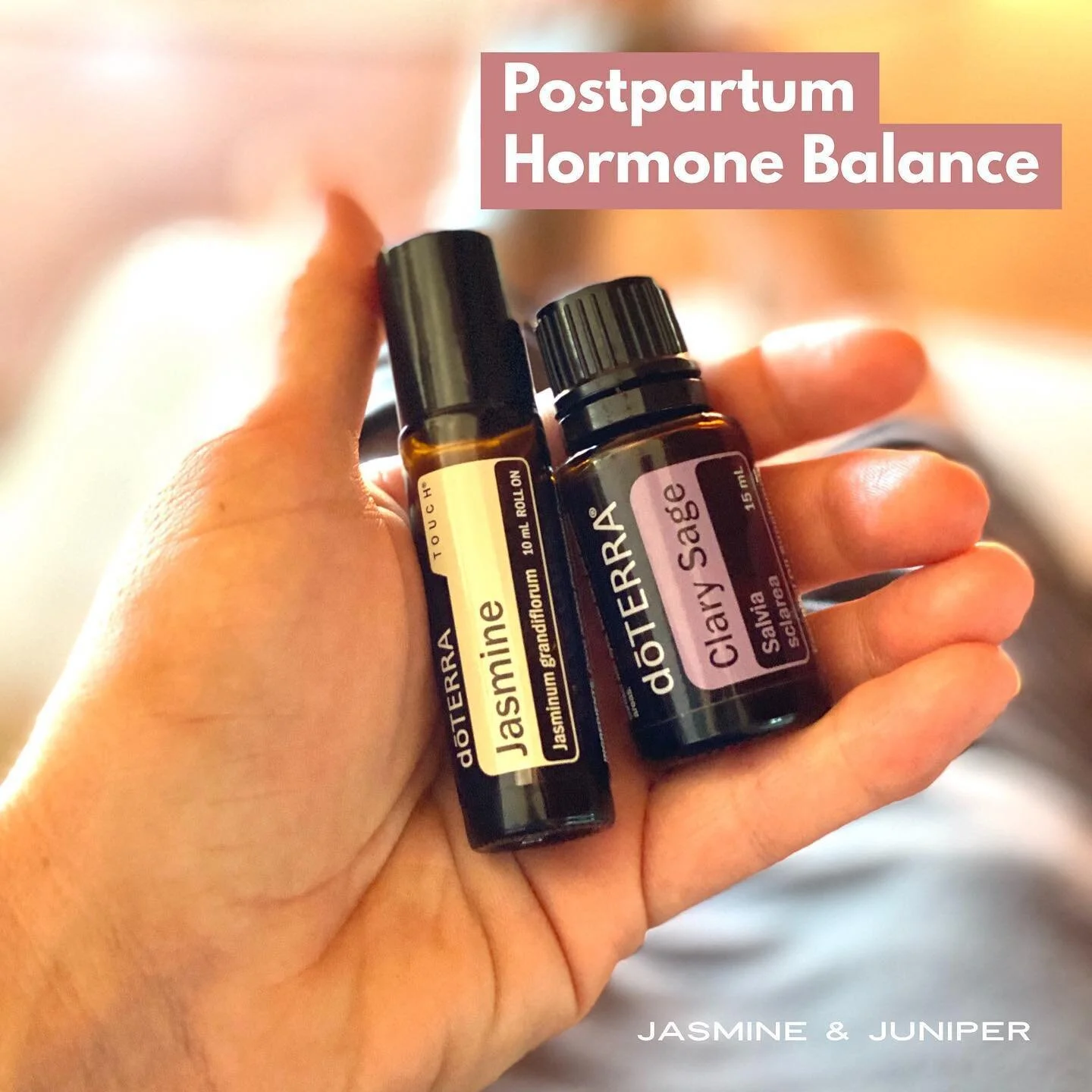 Postpartum Hormone Balancing with Essential Oils