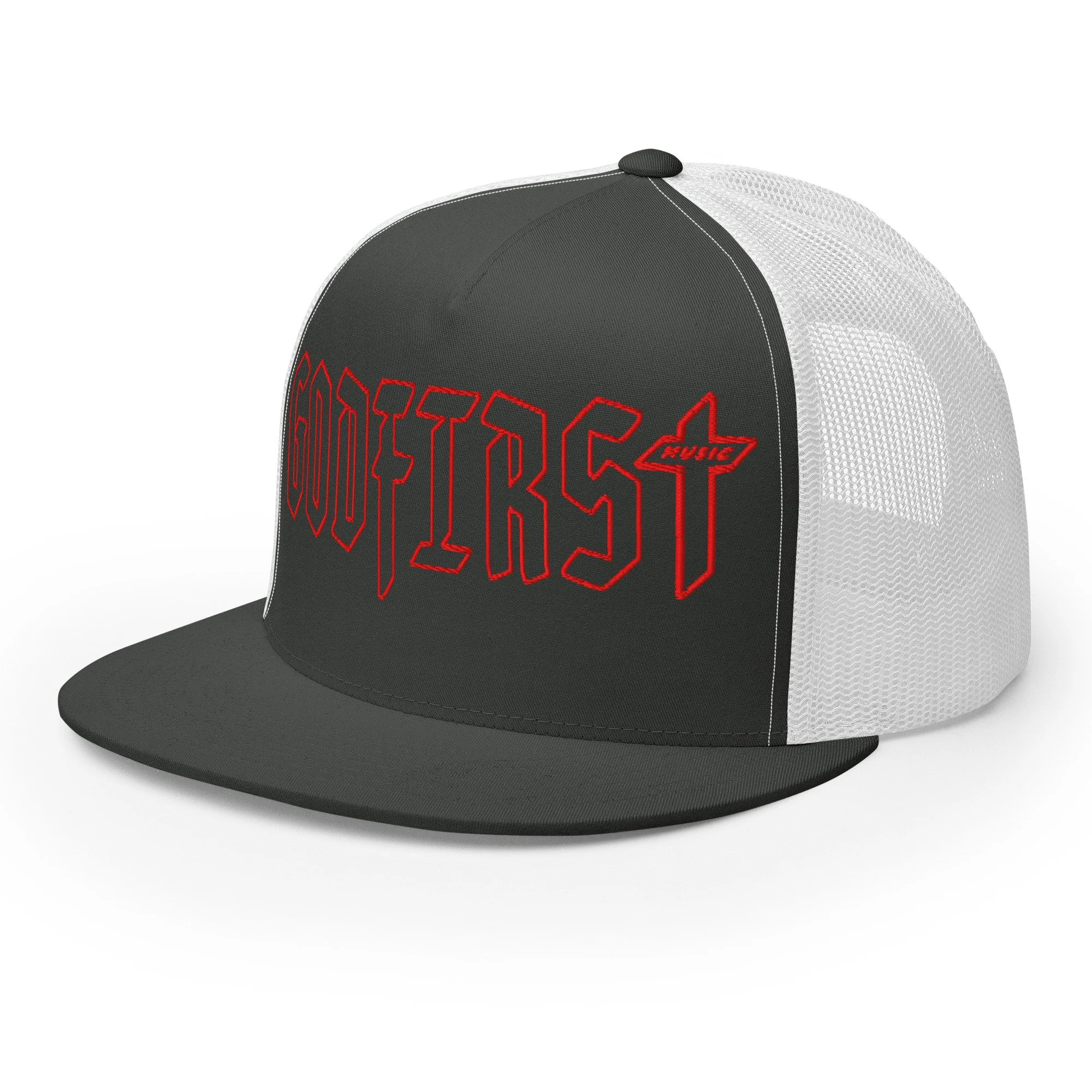 5-panel-trucker-cap-charcoal-white-left-front-6a69779ec5f20.jpg