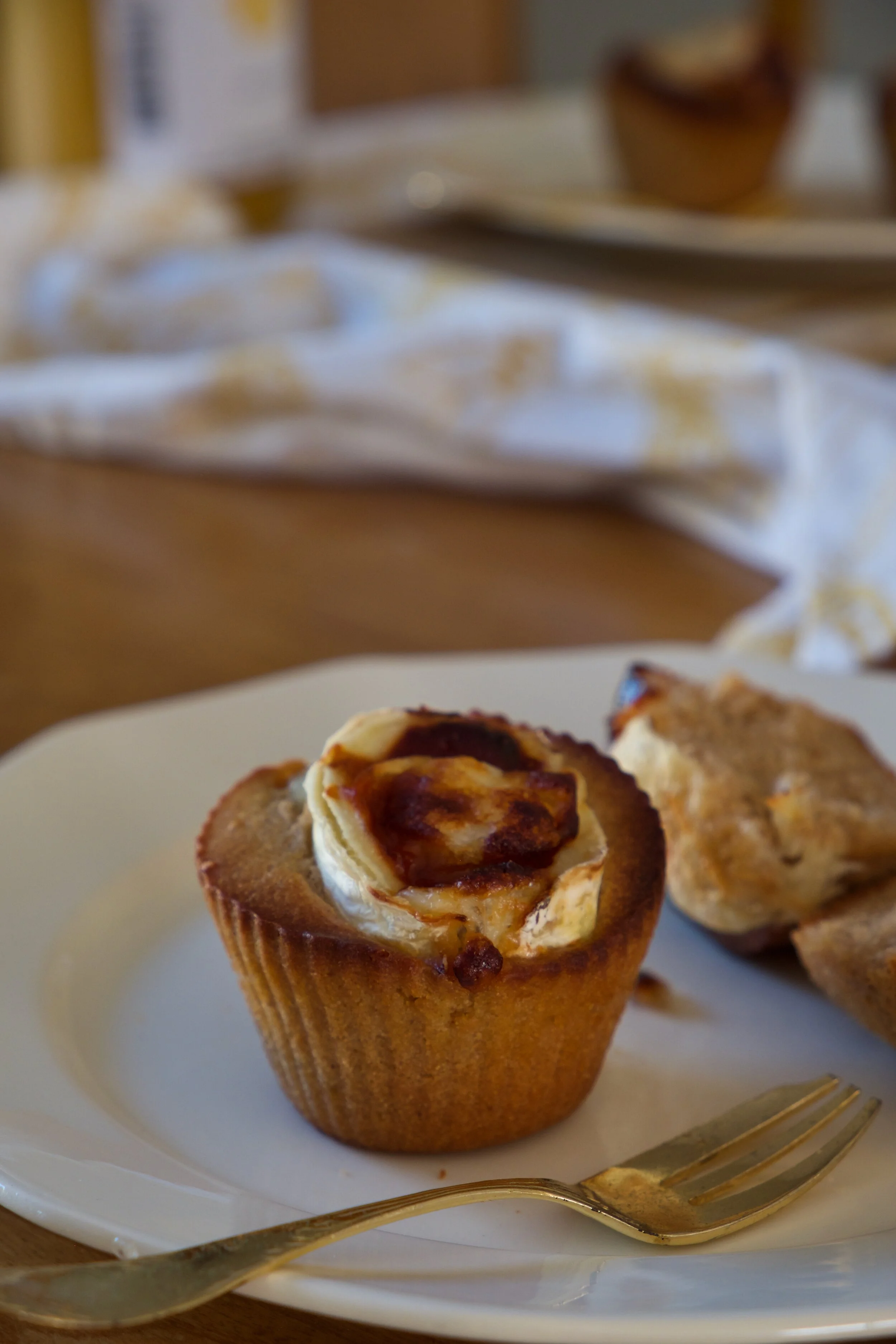 Muffins chèvre et miel de châtaignier